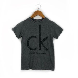 Calvin Klein Boys Gray T Shirt Small